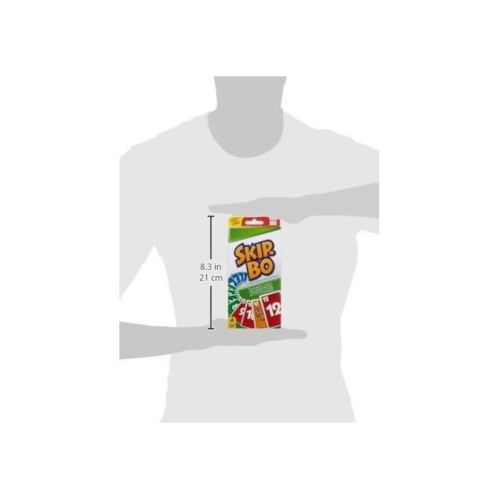 Mattel Games - SKIP-BO - Jeu de Cartes Famille - 2 a 6 joueurs - Des 7