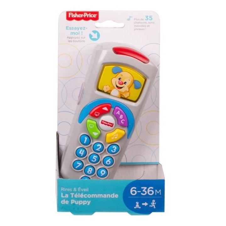 Fisher-Price - La Télécommande de Puppy - Jouet d'éveil - 6 mois et