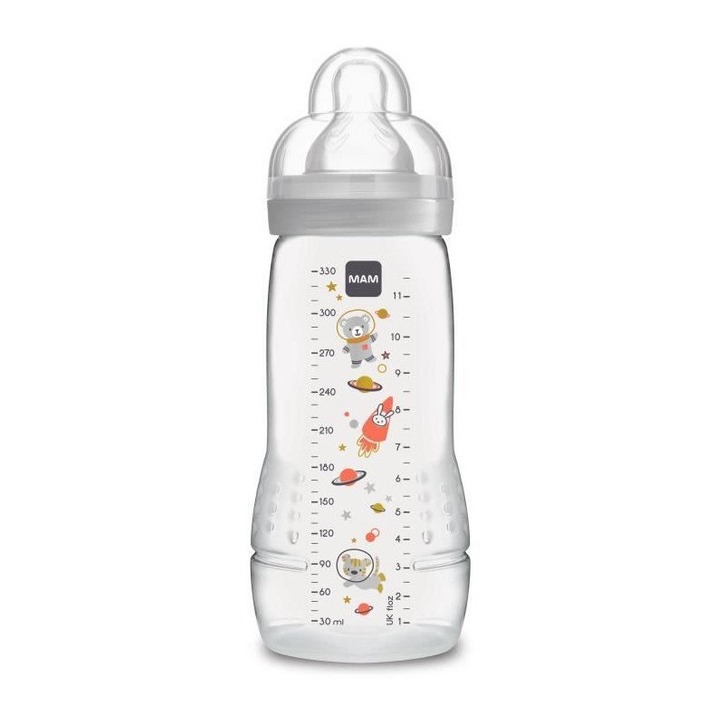 MAM Easy Active 2eme Âge Biberon +6m Éléphant Ivoire 330ml