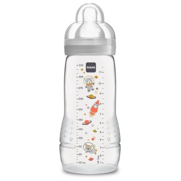 MAM Easy Active 2eme Âge Biberon +6m Éléphant Ivoire 330ml
