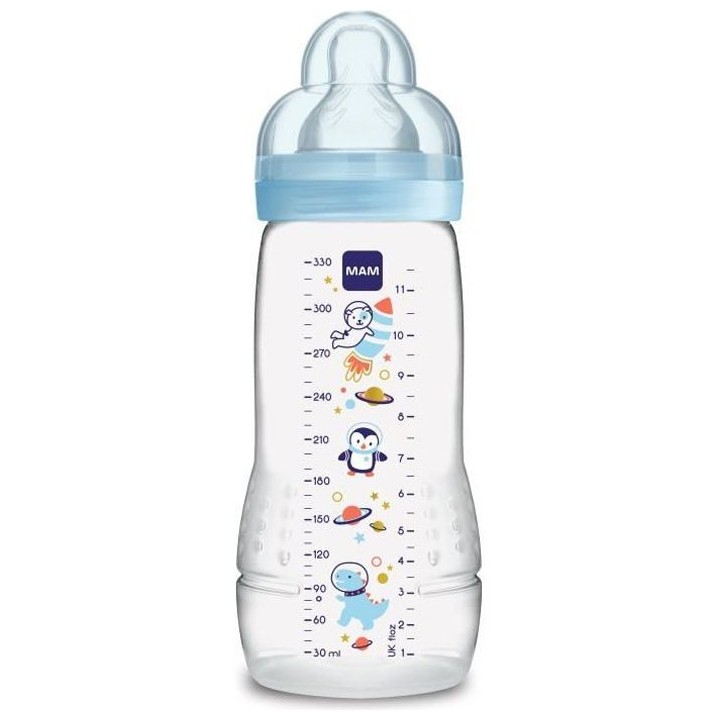 MAM Easy Active 2eme Âge Biberon +6m Dragon Bleu 330ml