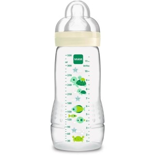MAM Easy Active 2eme Âge Biberon +6m Jaune 330ml