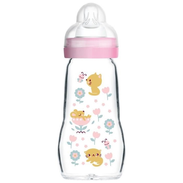 MAM Biberon Verre - 260ml - Bonbon - Tétine Débit 2