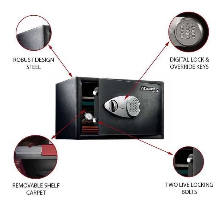 Master Lock Coffre-fort grande taille a combinaison numérique X125ML