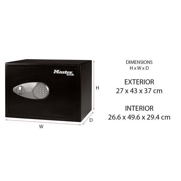 Master Lock Coffre-fort grande taille a combinaison numérique X125ML