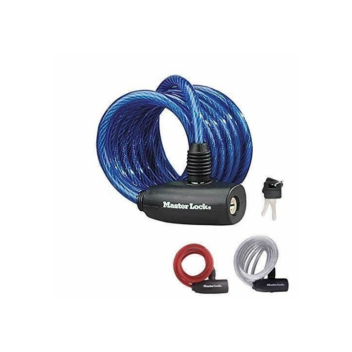 Masterlock antivol câble 8mm serrure a clés