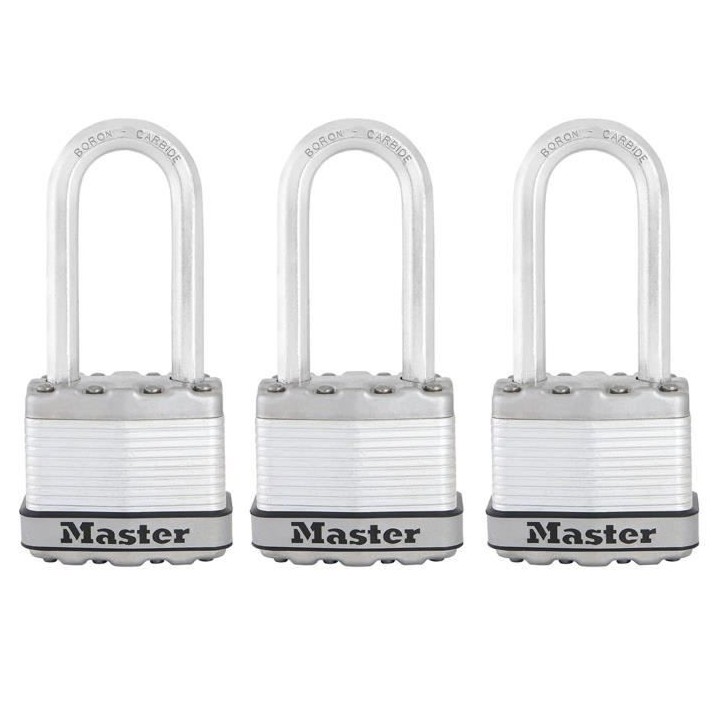 Master Lock Cadenas Excell 3 pcs Acier 45 mm M1EURTRILH