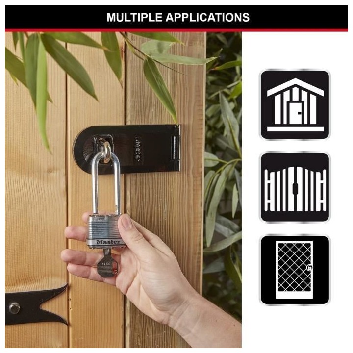 Master Lock Cadenas Excell 3 pcs Acier 45 mm M1EURTRILH