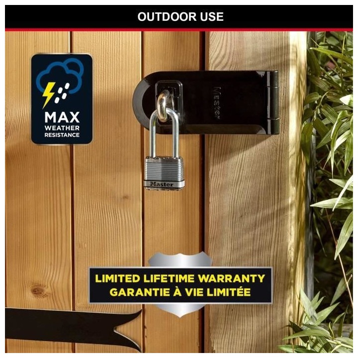 Master Lock Cadenas Excell 3 pcs Acier 45 mm M1EURTRILH