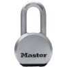 MASTER LOCK Cadenas Haute Sécurité [A Clé] [Acier Inoxydable] [Anse Longue] [Extérieur] M830EURDLH