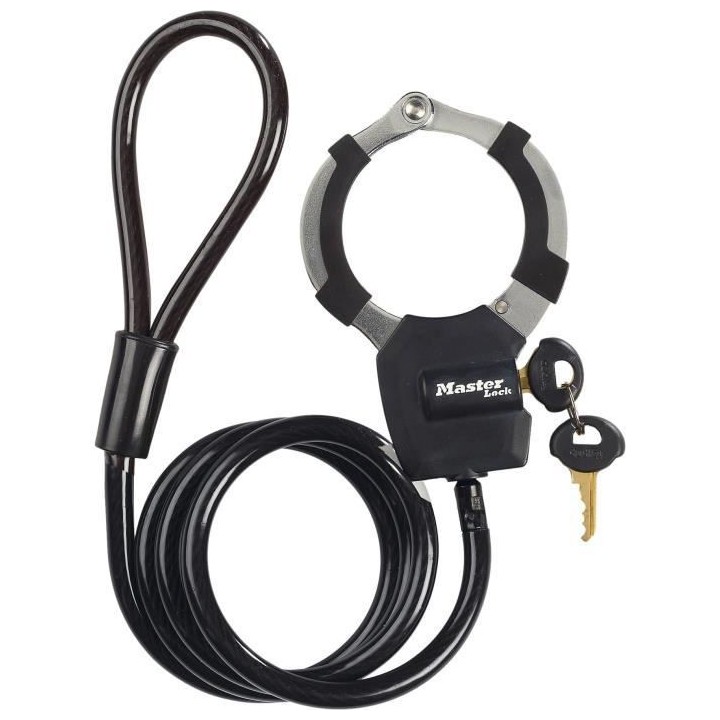 Masterlock antivol menotte avec câble a boucle