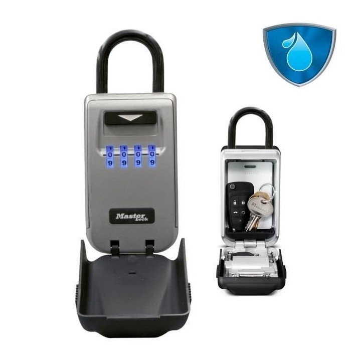 MASTER LOCK Boite a clés sécurisée rétroéclairée - A anse