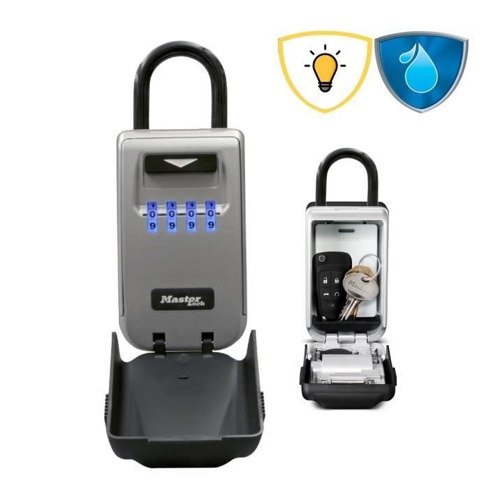 MASTER LOCK Boite a clés sécurisée rétroéclairée - A anse