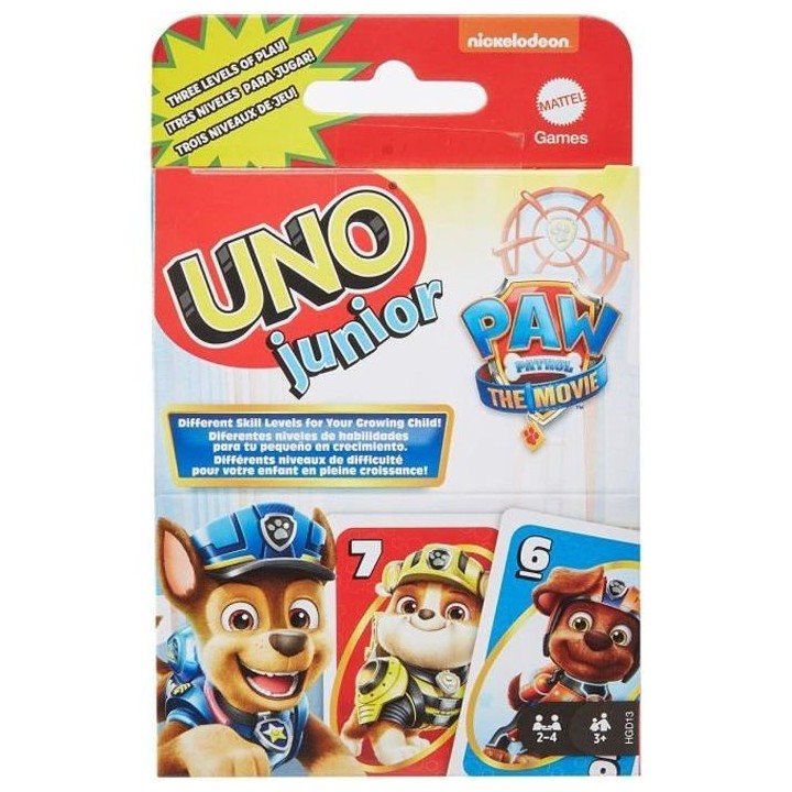 Mattel Games - Uno Junior Pat' Patrouille - Jeu de Cartes Famille - 2