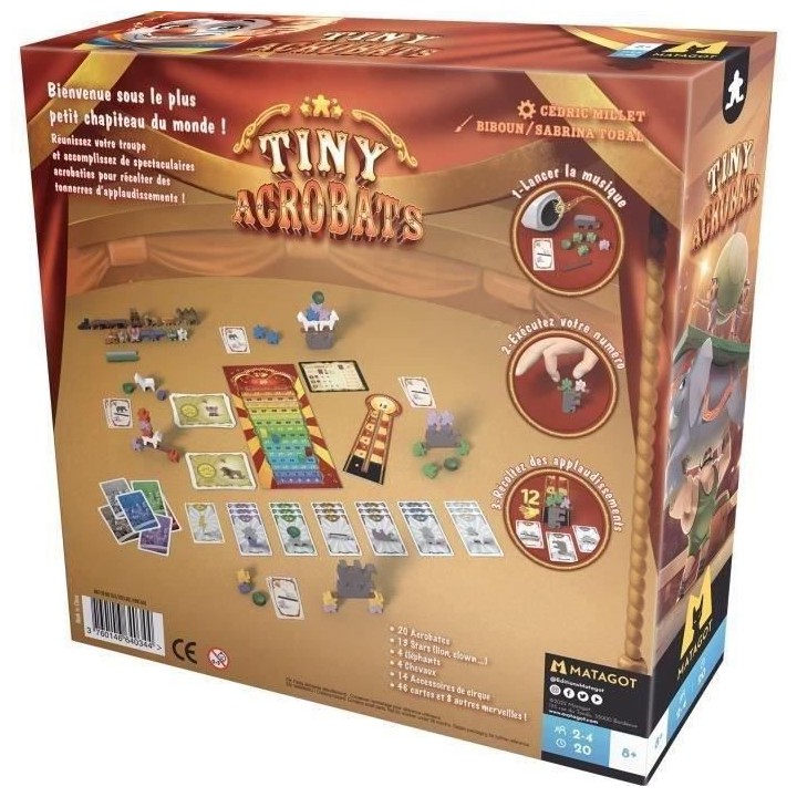 Tiny Acrobats - Asmodee - Jeu de société