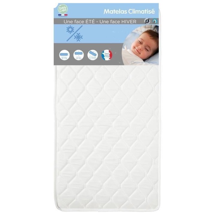 BABYCALIN Matelas lit été/hiver 24KG/M3 70x140cm