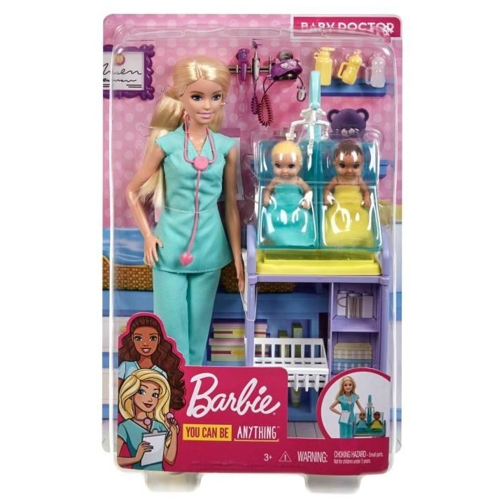 BARBIE Métiers Pédiatre Blonde