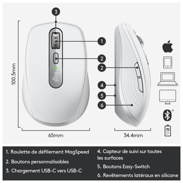 Logitech MX ANYWHERE 3 FOR MAC