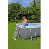 BESTWAY Piscine hors sol Power Steel™ 488 x 244 x 122 cm, filtre a sable, bâche, échelle, diffuseur Chemconnect™