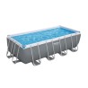 BESTWAY Piscine hors sol Power Steel™ 488 x 244 x 122 cm, filtre a sable, bâche, échelle, diffuseur Chemconnect™