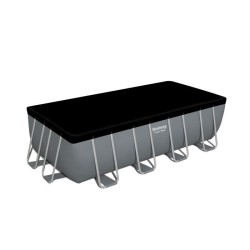 BESTWAY Piscine hors sol Power Steel™ 488 x 244 x 122 cm, filtre a sable, bâche, échelle, diffuseur Chemconnect™