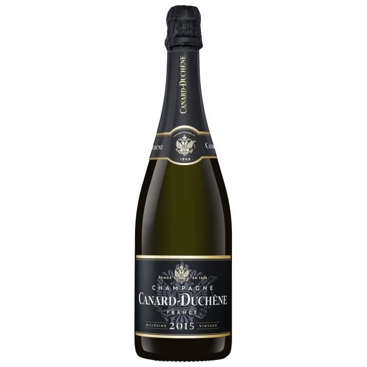 Coffret Champagne Canard-Duchene Brut 2015 + 2 flûtes