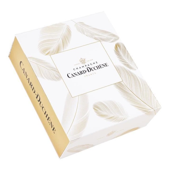 Coffret Champagne Canard-Duchene Brut 2015 + 2 flûtes