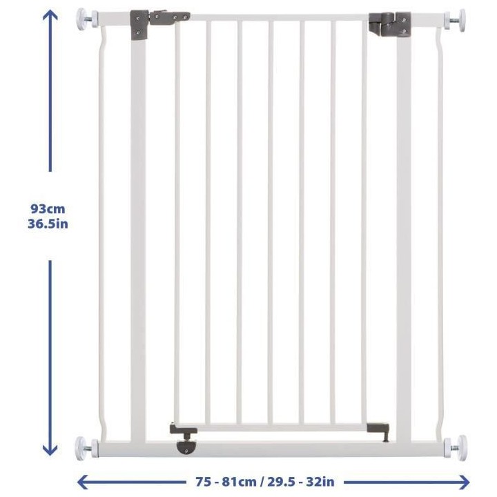 DREAMBABY Barriere de sécurité Extra Haute LIBERTY - Par pression -