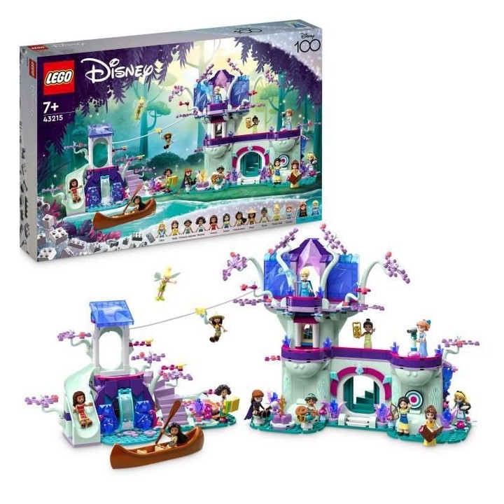 LEGO Disney 43215 La Cabane Enchantée dans l'Arbre, avec 13 Mini-Poup