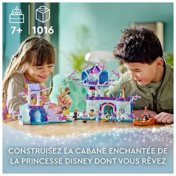 LEGO Disney 43215 La Cabane Enchantée dans l'Arbre, avec 13 Mini-Poup