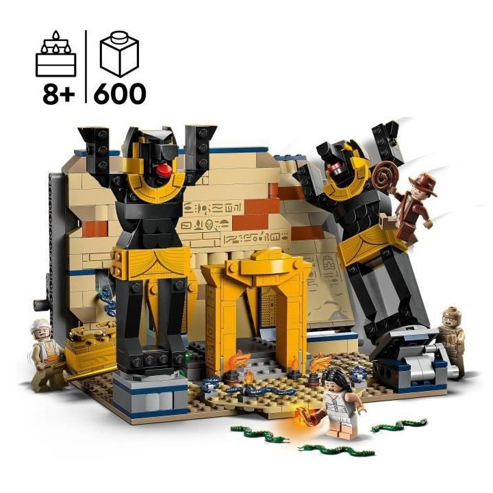 LEGO Indiana Jones 77013 L'Évasion du Tombeau Perdu, Jouet Les Aventu