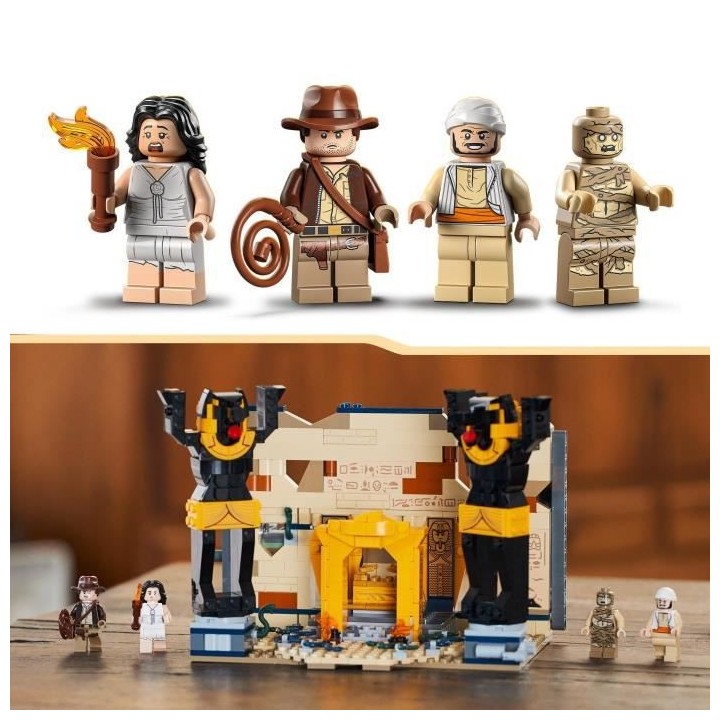 LEGO Indiana Jones 77013 L'Évasion du Tombeau Perdu, Jouet Les Aventu