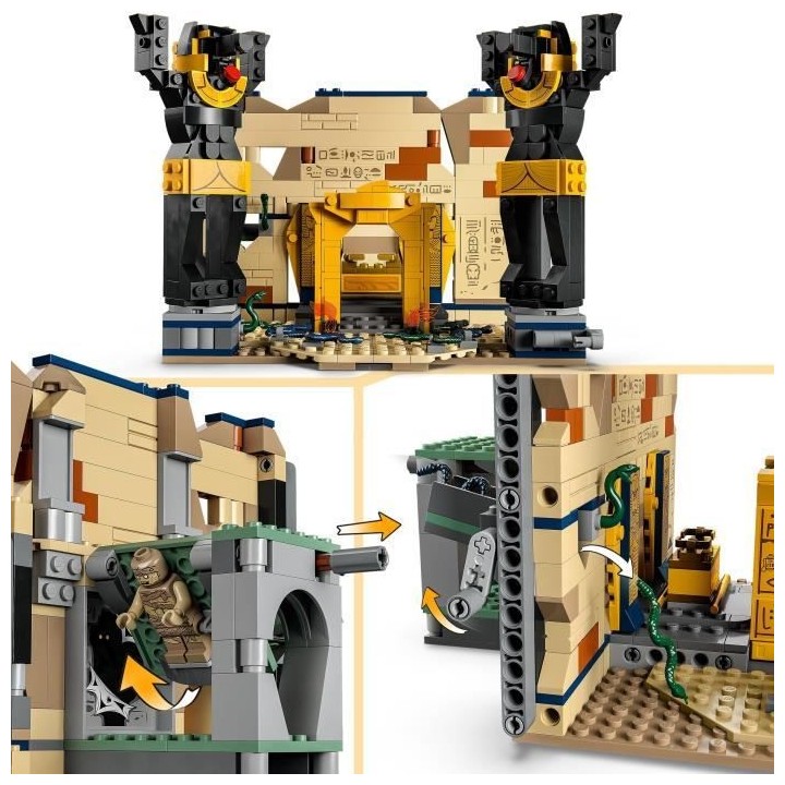 LEGO Indiana Jones 77013 L'Évasion du Tombeau Perdu, Jouet Les Aventu
