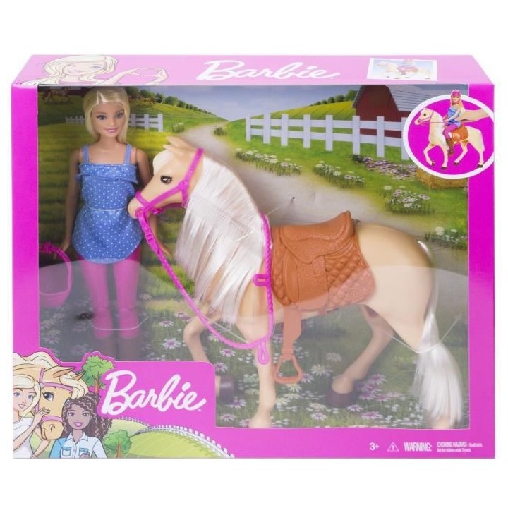 BARBIE Barbie et son Cheval