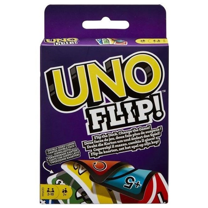 Mattel Games - Uno Flip - Jeu de Cartes Famille - Des 7 ans