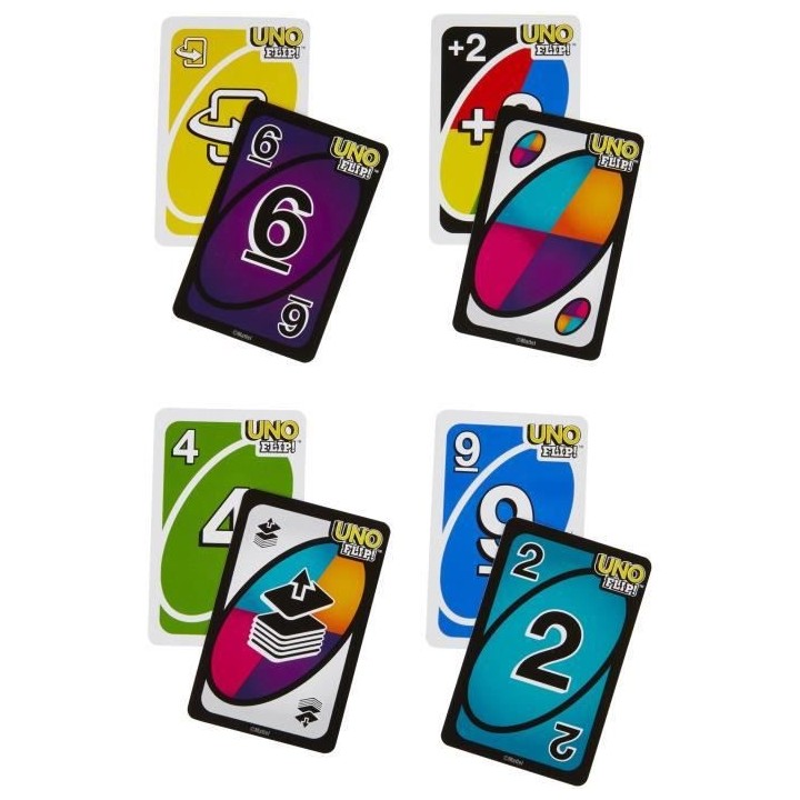 Mattel Games - Uno Flip - Jeu de Cartes Famille - Des 7 ans