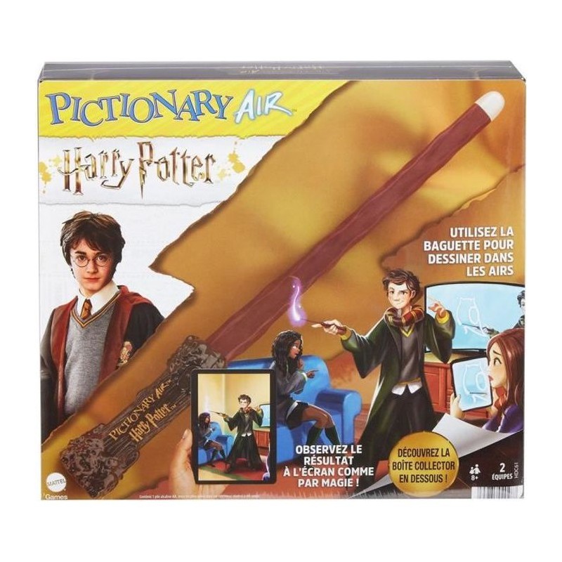 Mattel Games - Pictionary Air Harry Potter - Jeu d'ambiance et de dessin pour toute la famille - Des 8 ans