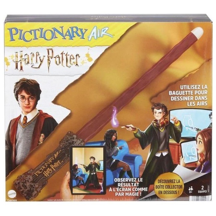 Mattel Games - Pictionary Air Harry Potter - Jeu d'ambiance et de dess