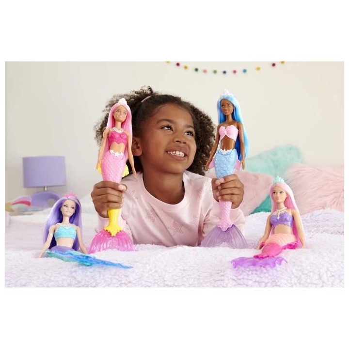 Barbie - Barbie Sirene Corail - Poupée - 3 Ans Et +