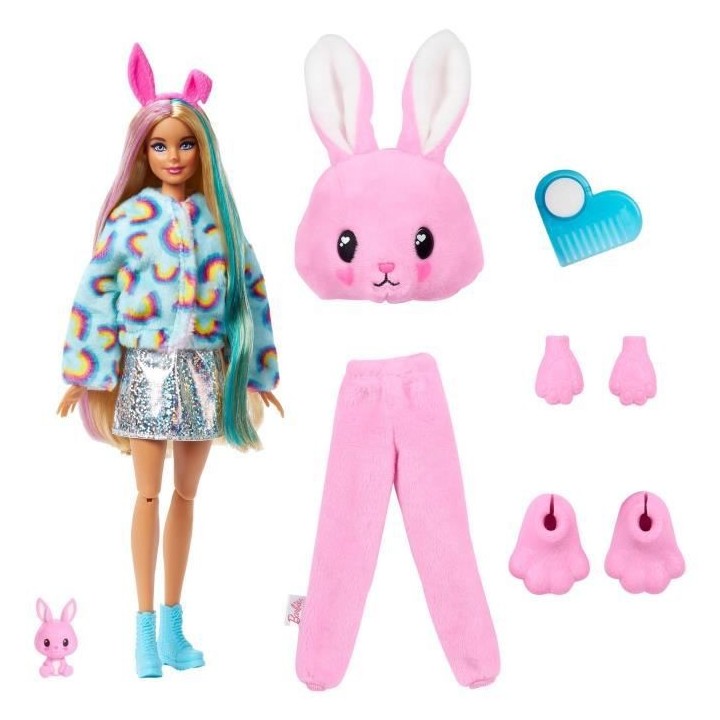 Barbie - Barbie Cutie Reveal Lapin - Poupée - 3 ans et +