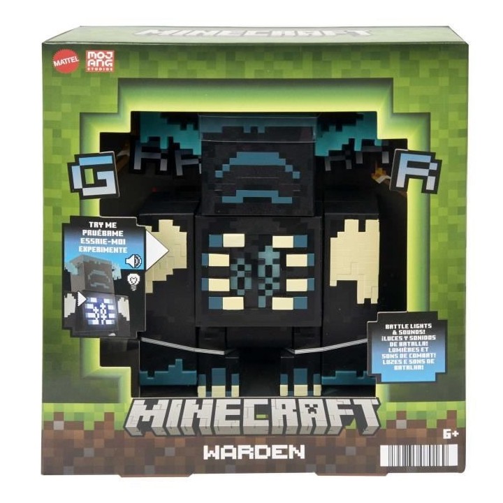 Minecraft - Fig Super Boss Warden - Figurines - 6 Ans Et +