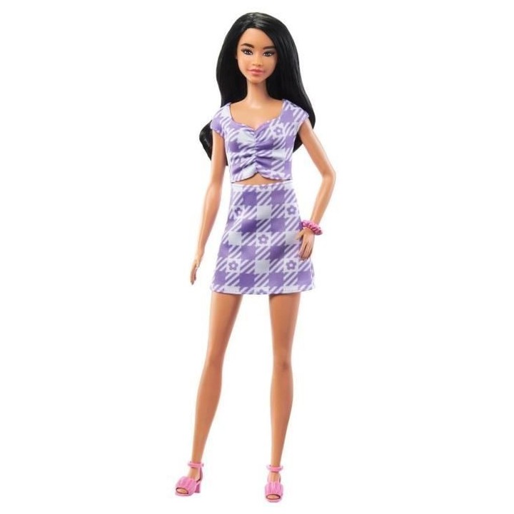 Barbie - Barbie Fashionista Robe Mauve - Poupée - 3 Ans Et +