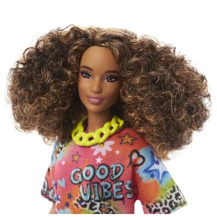 Barbie - Barbie Fashionista Robe Motif - Poupée - 3 Ans Et +