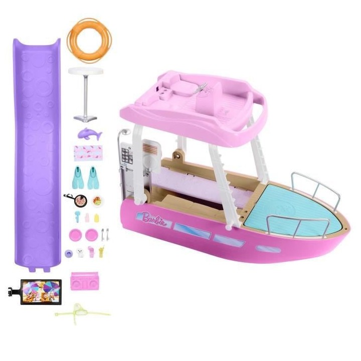 Barbie - Le Bateau De Reve De Barbie - Accessoires Poupée - 3 Ans Et
