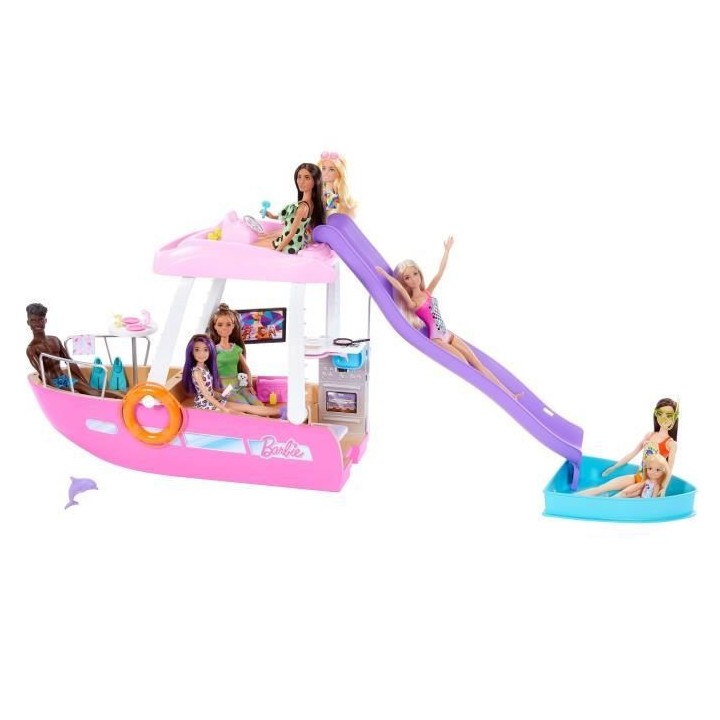 Barbie - Le Bateau De Reve De Barbie - Accessoires Poupée - 3 Ans Et