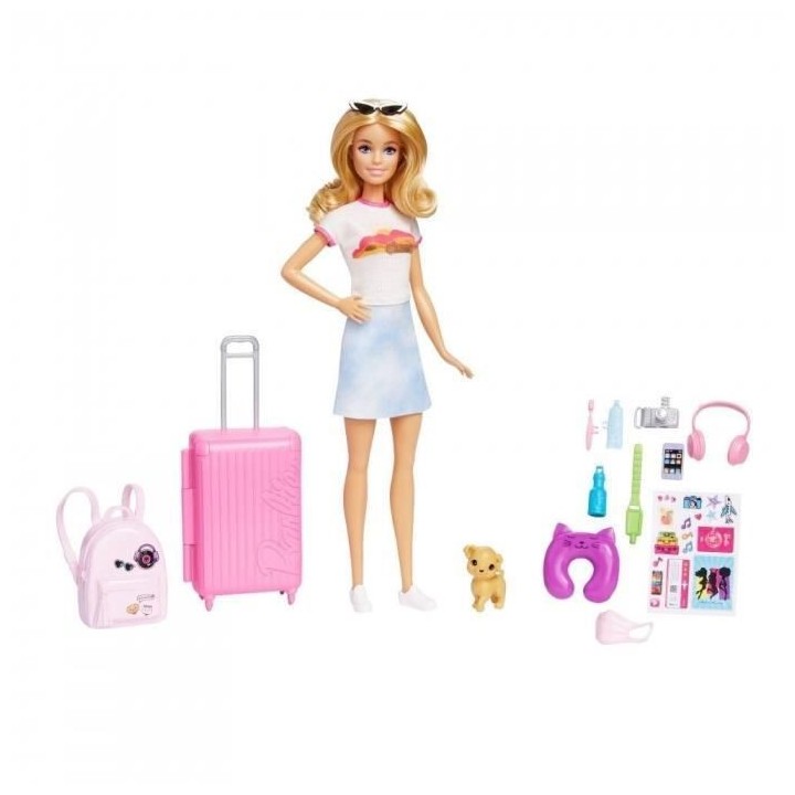 Barbie - Barbie Voyage - Poupée - 3 Ans Et +