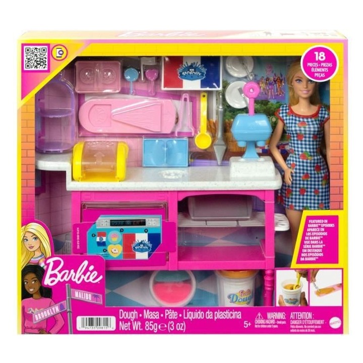 Barbie - Barbie Et Sa Boulangerie - Playset Poupée - 5 Ans Et +