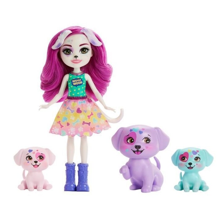 Enchantimals - Famille De Dessa Dalmatien - Mini-Univers - 4 Ans Et +