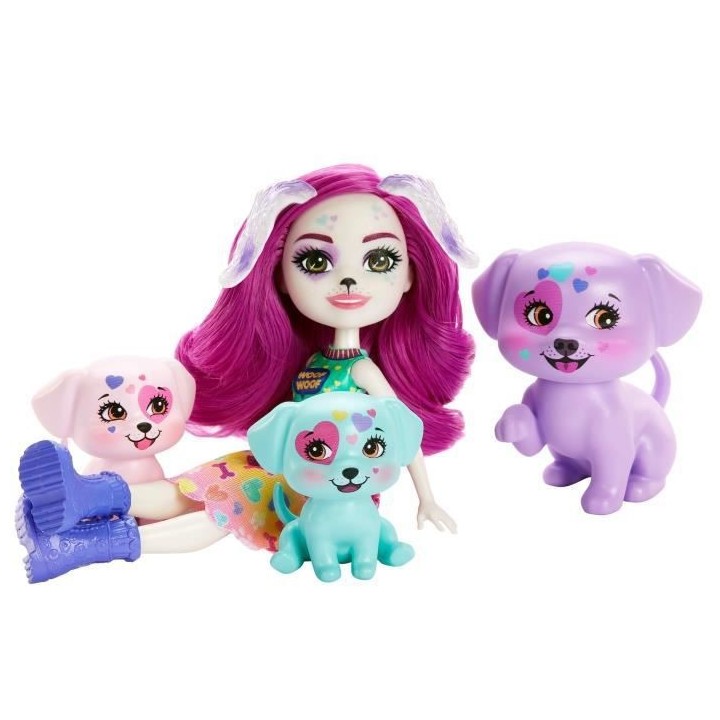 Enchantimals - Famille De Dessa Dalmatien - Mini-Univers - 4 Ans Et +