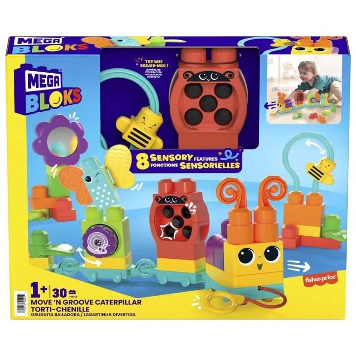 Mega Bloks Ips - Chenille Des Sens A Construire - Construction - 12 Mo